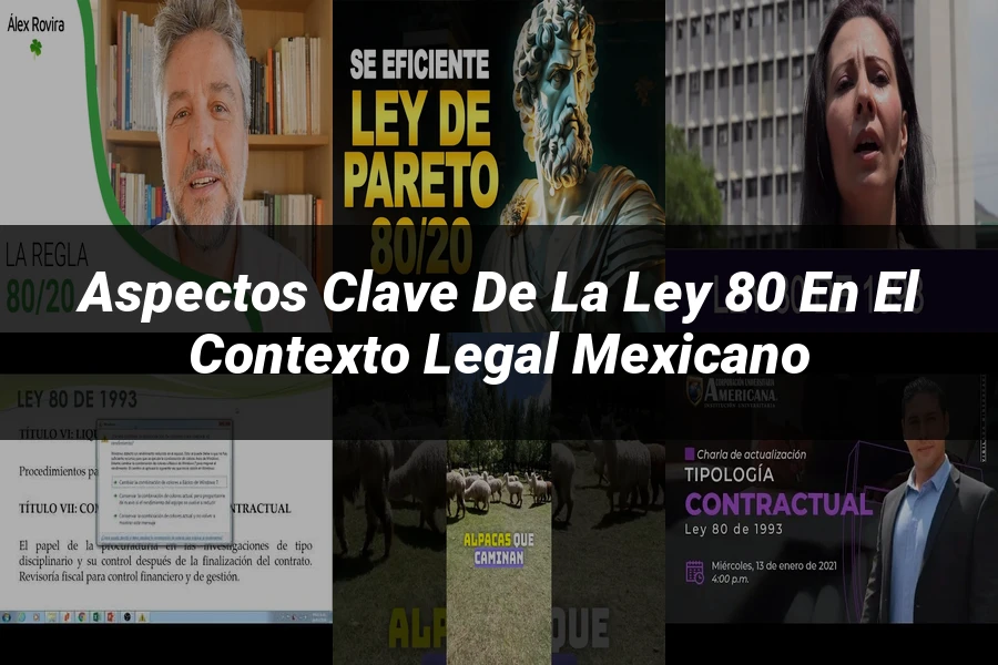 "Aspectos clave de la ley 80 en el contexto legal mexicano"