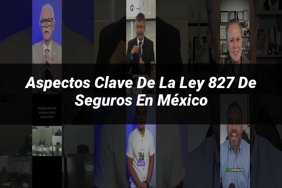 "Aspectos clave de la ley 827 de seguros en México"