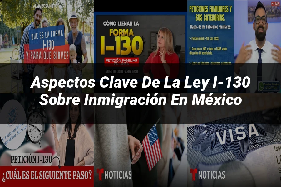 "Aspectos clave de la ley I-130 sobre inmigración en México"
