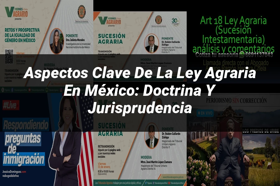 "Aspectos clave de la ley agraria en México: doctrina y jurisprudencia"