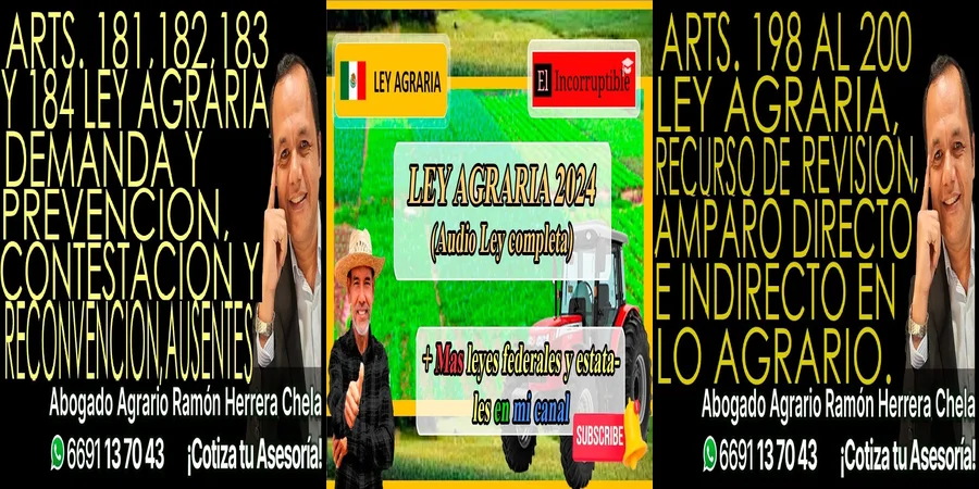 "Aspectos clave de la ley agraria y su jurisprudencia en México"
