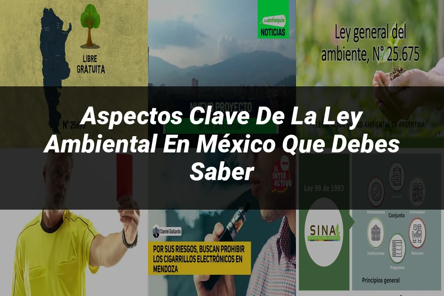 "Aspectos clave de la ley ambiental en México que debes saber"
