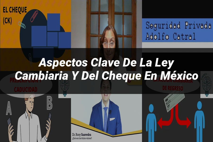 "Aspectos clave de la ley cambiaria y del cheque en México"