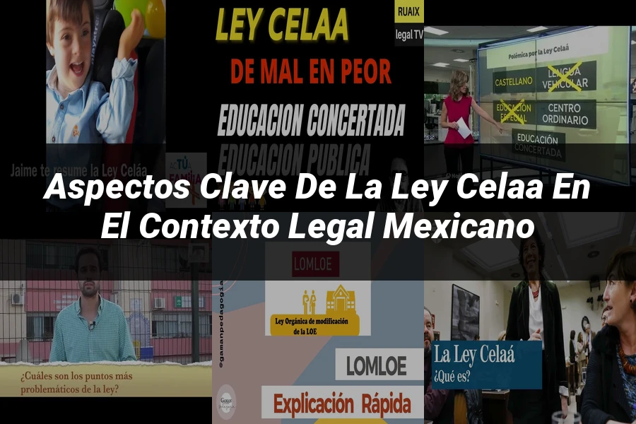 "Aspectos clave de la ley celaa en el contexto legal mexicano"