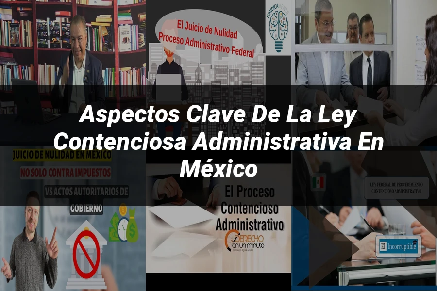 "Aspectos clave de la ley contenciosa administrativa en México"