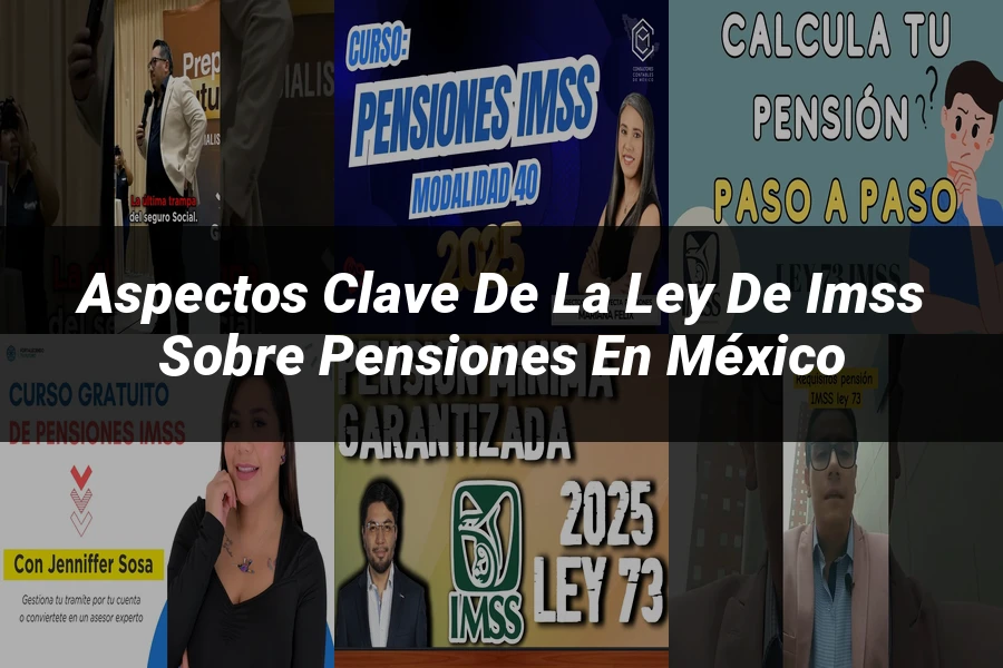 "Aspectos clave de la ley de IMSS sobre pensiones en México"