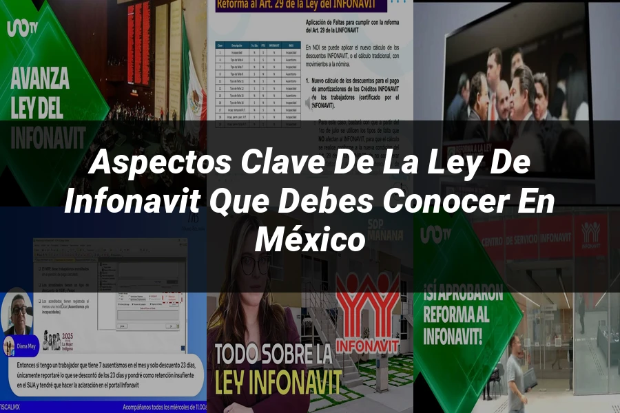"Aspectos clave de la ley de Infonavit que debes conocer en México"