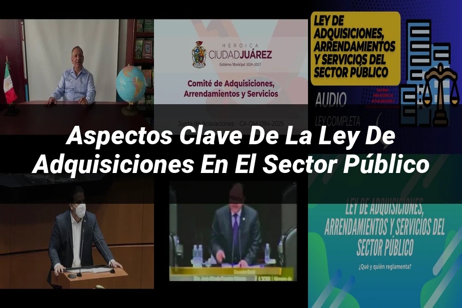 "Aspectos clave de la ley de adquisiciones en el sector público"