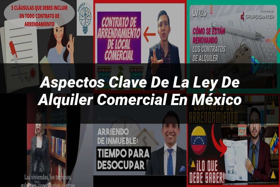 "Aspectos clave de la ley de alquiler comercial en México"