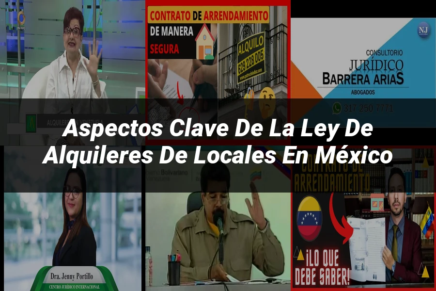 "Aspectos clave de la ley de alquileres de locales en México"