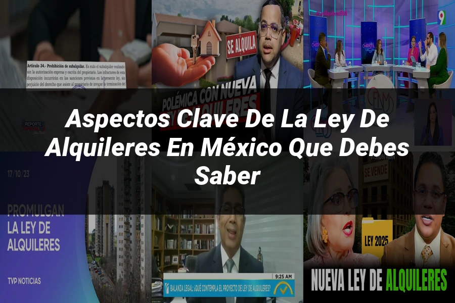 "Aspectos clave de la ley de alquileres en México que debes saber"