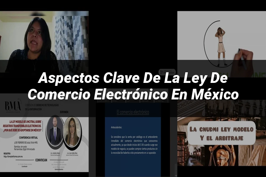 "Aspectos clave de la ley de comercio electrónico en México"