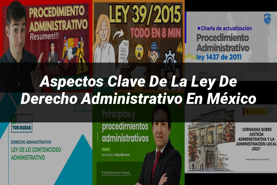 "Aspectos clave de la ley de derecho administrativo en México"