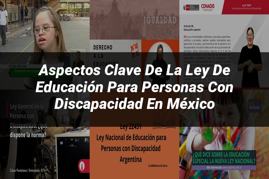"Aspectos clave de la ley de educación para personas con discapacidad en México"