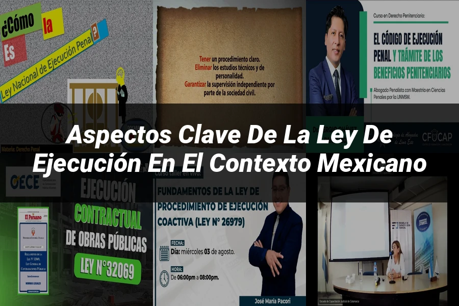 "Aspectos clave de la ley de ejecución en el contexto mexicano"