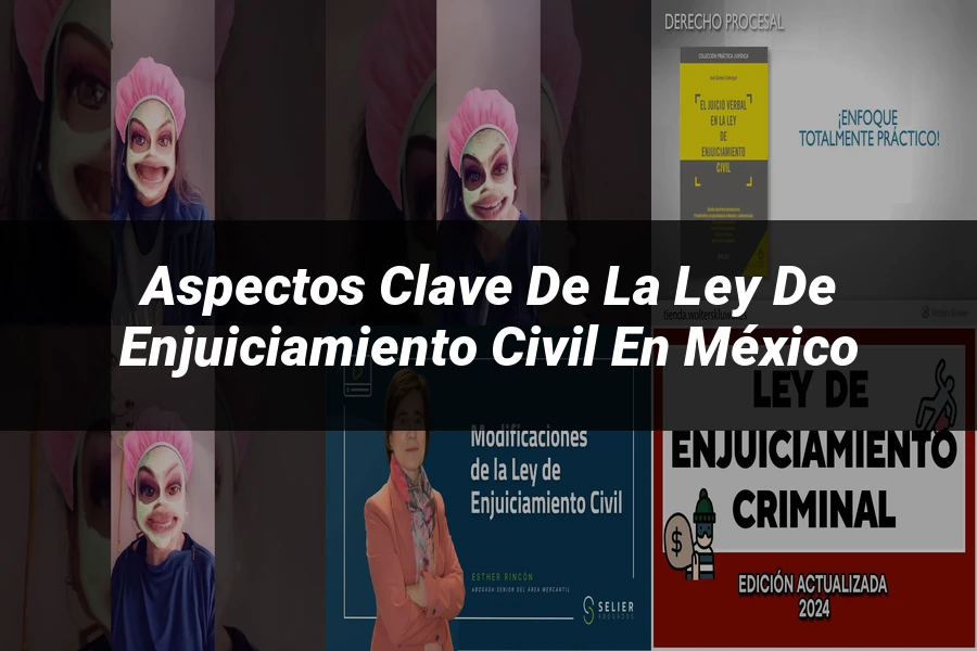 "Aspectos clave de la ley de enjuiciamiento civil en México"