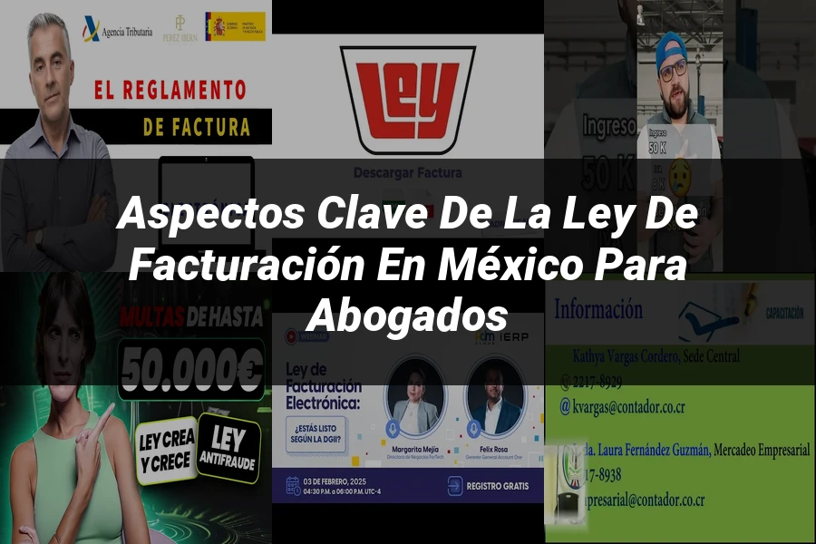 "Aspectos clave de la ley de facturación en México para abogados"