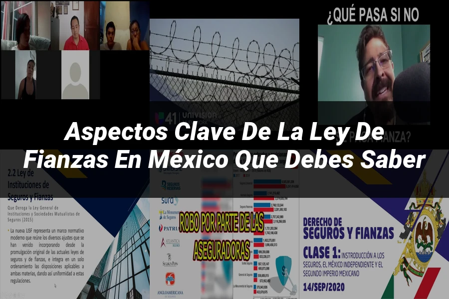 "Aspectos clave de la ley de fianzas en México que debes saber"