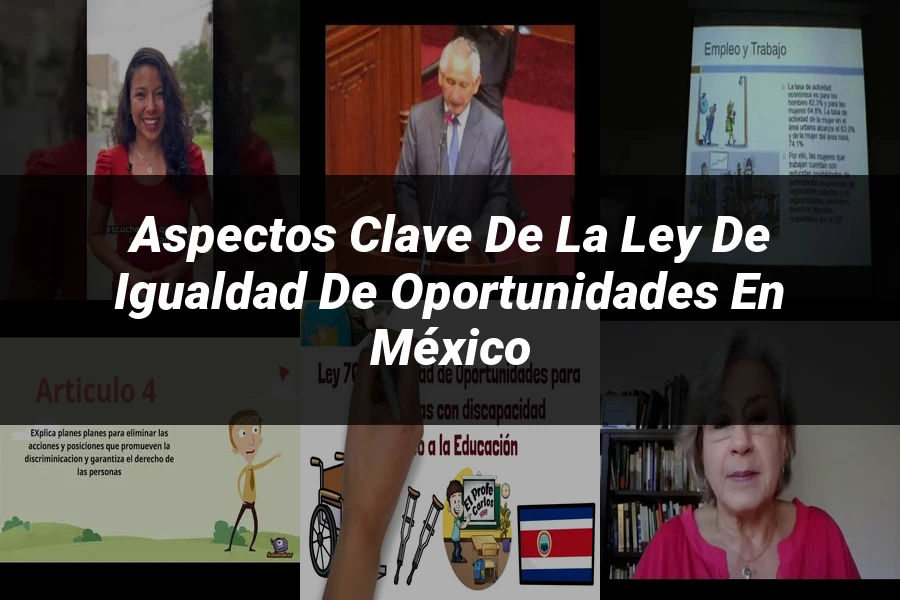 "Aspectos clave de la ley de igualdad de oportunidades en México"