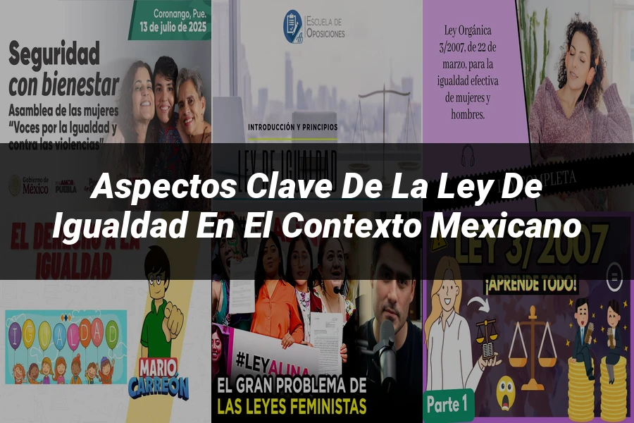 "Aspectos clave de la ley de igualdad en el contexto mexicano"
