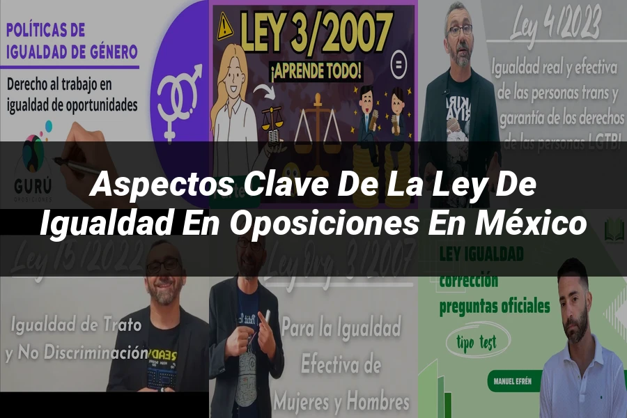 "Aspectos clave de la ley de igualdad en oposiciones en México"