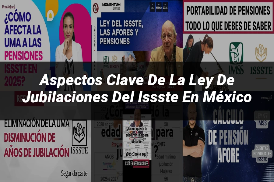 "Aspectos clave de la ley de jubilaciones del ISSSTE en México"