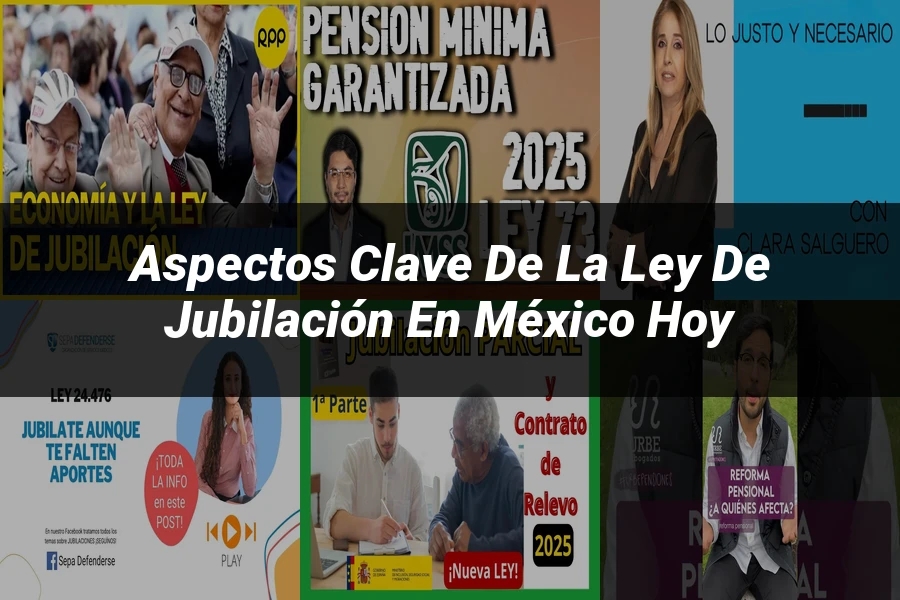 "Aspectos clave de la ley de jubilación en México hoy"