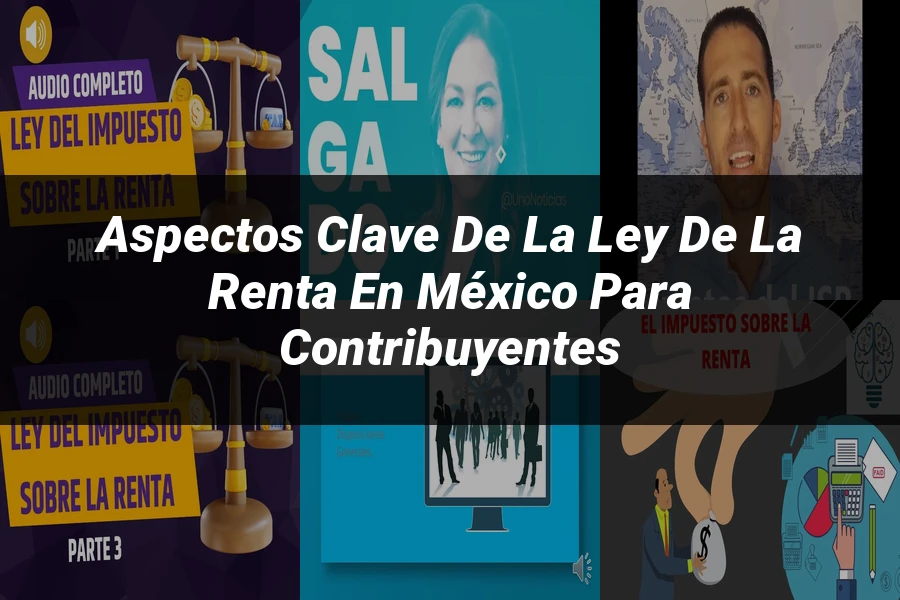 "Aspectos clave de la ley de la renta en México para contribuyentes"