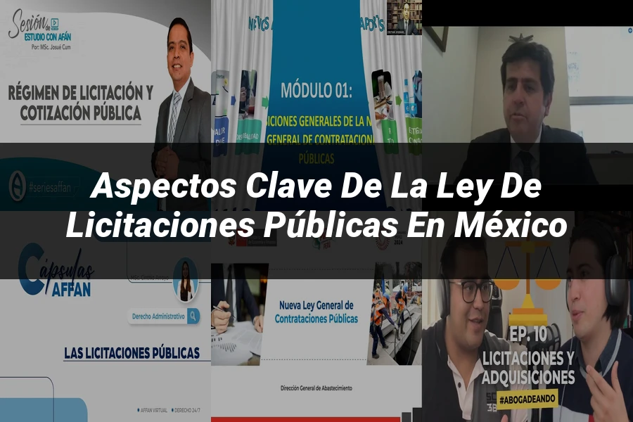 "Aspectos clave de la ley de licitaciones públicas en México"