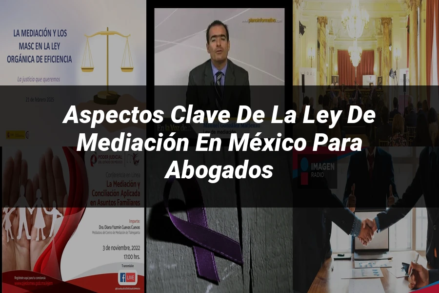 "Aspectos clave de la ley de mediación en México para abogados"