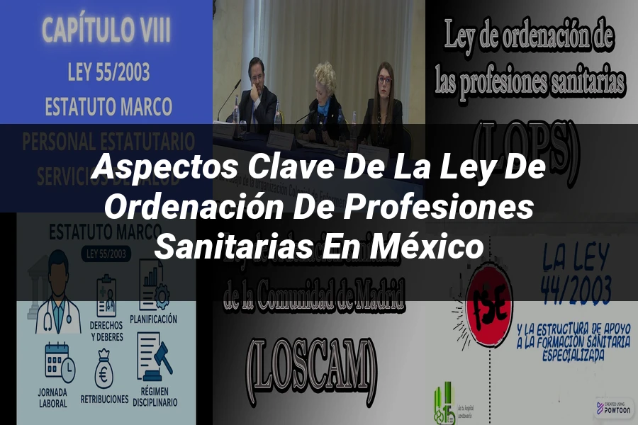 "Aspectos clave de la ley de ordenación de profesiones sanitarias en México"