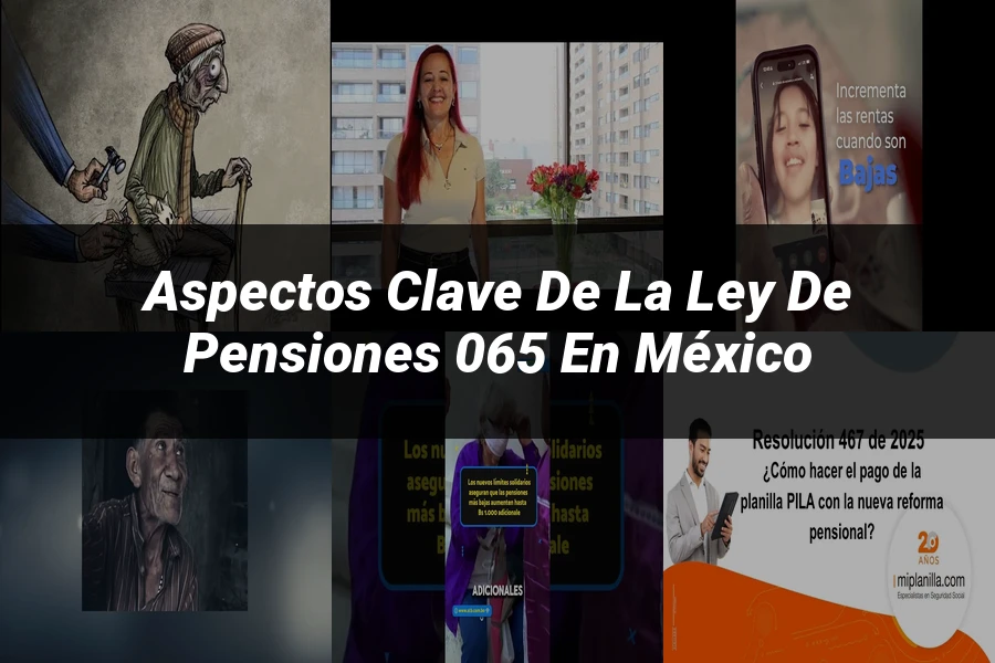 "Aspectos clave de la ley de pensiones 065 en México"