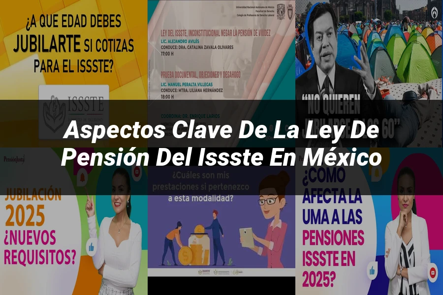 "Aspectos clave de la ley de pensión del ISSSTE en México"