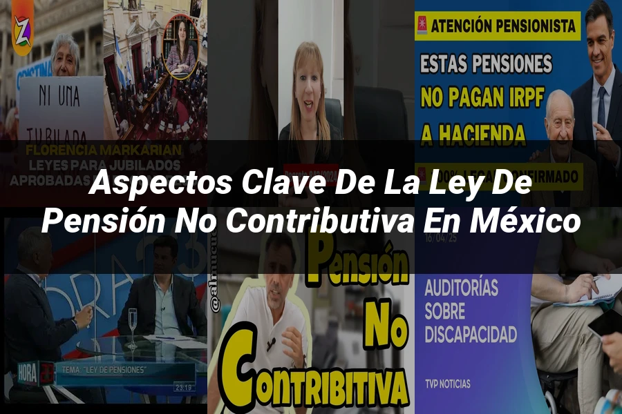 "Aspectos clave de la ley de pensión no contributiva en México"