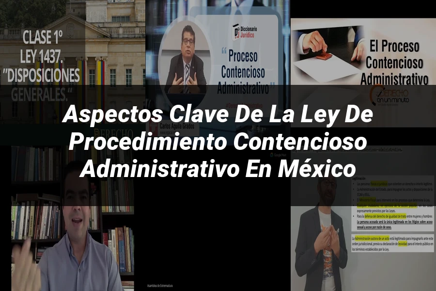 "Aspectos clave de la ley de procedimiento contencioso administrativo en México"