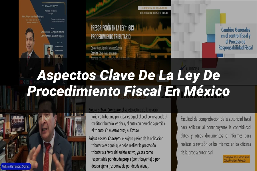 "Aspectos clave de la ley de procedimiento fiscal en México"