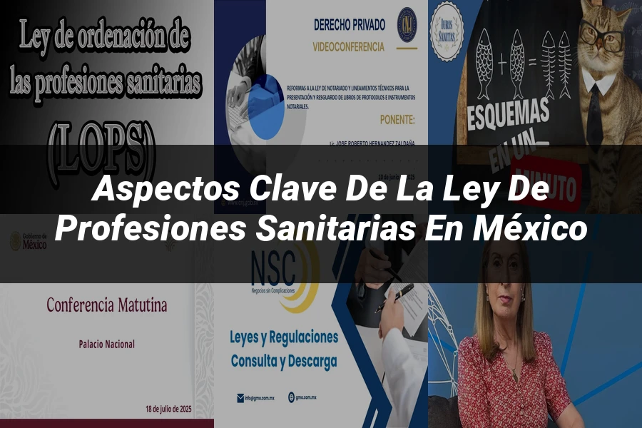 "Aspectos clave de la ley de profesiones sanitarias en México"