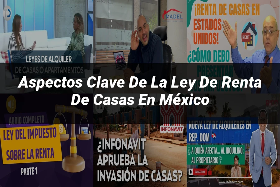 "Aspectos clave de la ley de renta de casas en México"