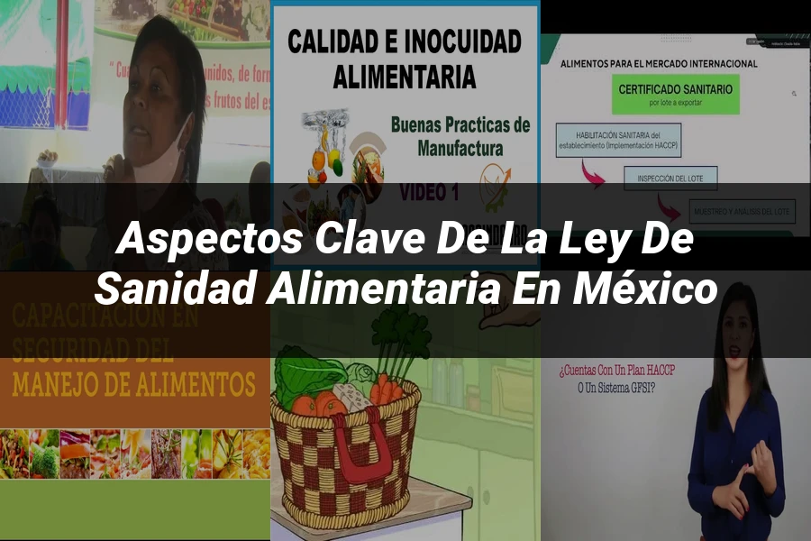 "Aspectos clave de la ley de sanidad alimentaria en México"
