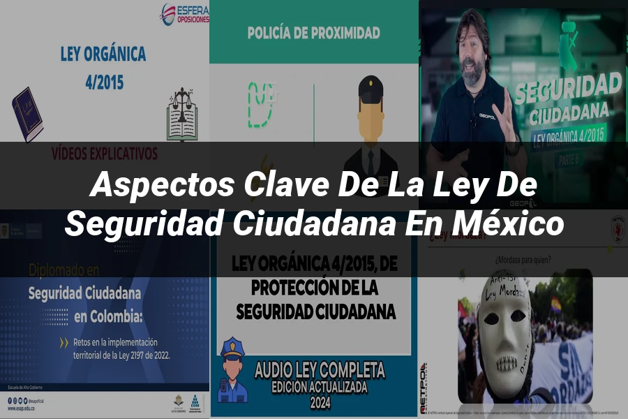 "Aspectos clave de la ley de seguridad ciudadana en México"
