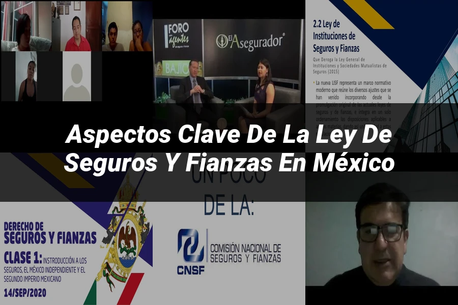 "Aspectos clave de la ley de seguros y fianzas en México"