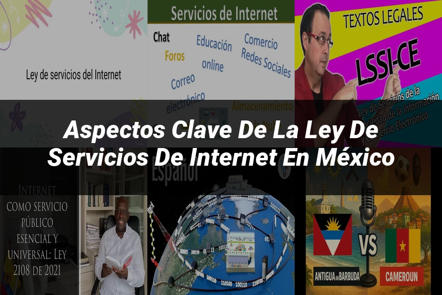 "Aspectos clave de la ley de servicios de internet en México"