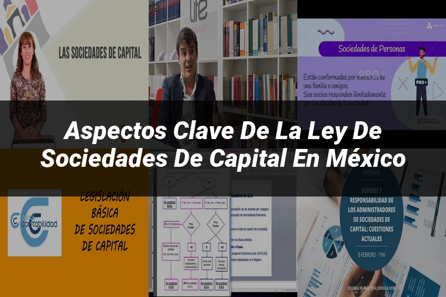 "Aspectos clave de la ley de sociedades de capital en México"