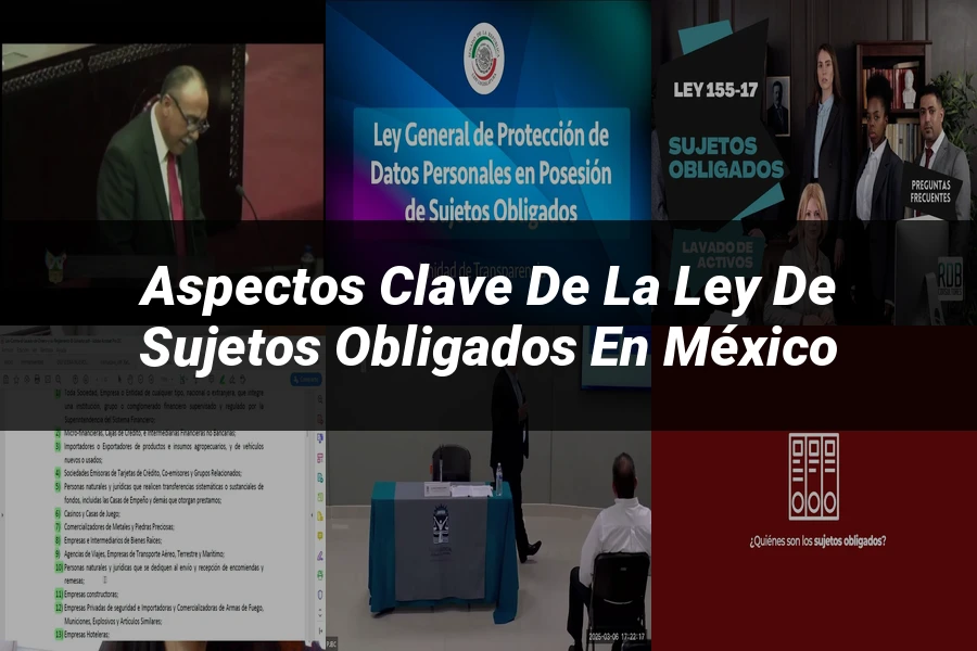 "Aspectos clave de la ley de sujetos obligados en México"