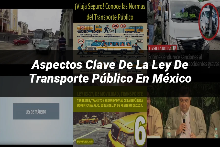 "Aspectos clave de la ley de transporte público en México"