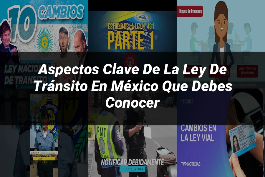 "Aspectos clave de la ley de tránsito en México que debes conocer"