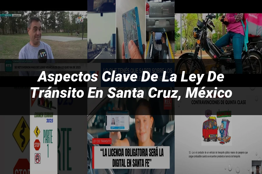 "Aspectos clave de la ley de tránsito en Santa Cruz, México"