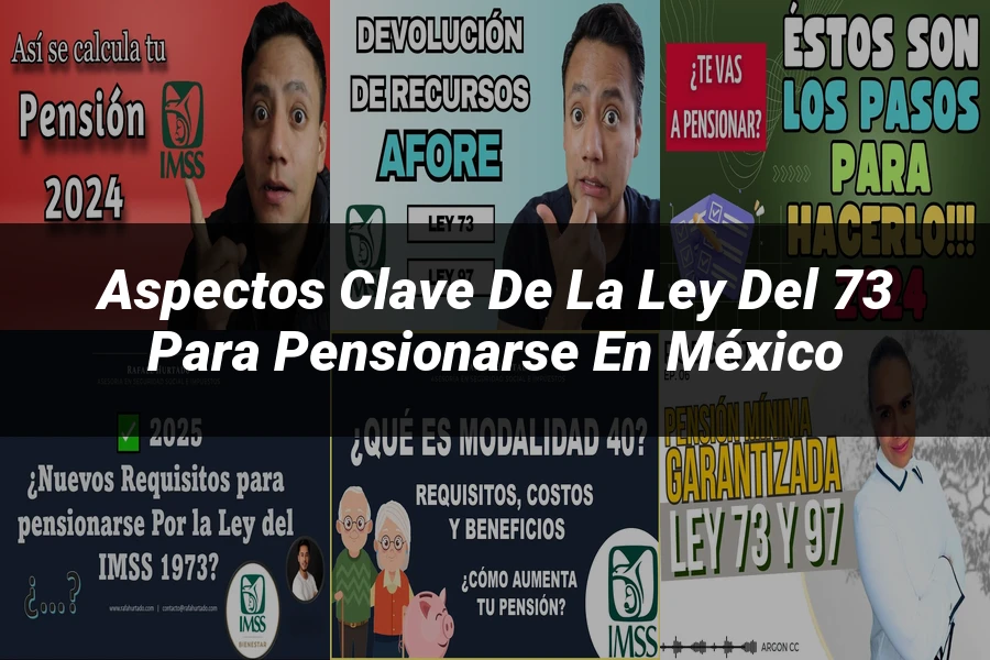 "Aspectos clave de la ley del 73 para pensionarse en México"