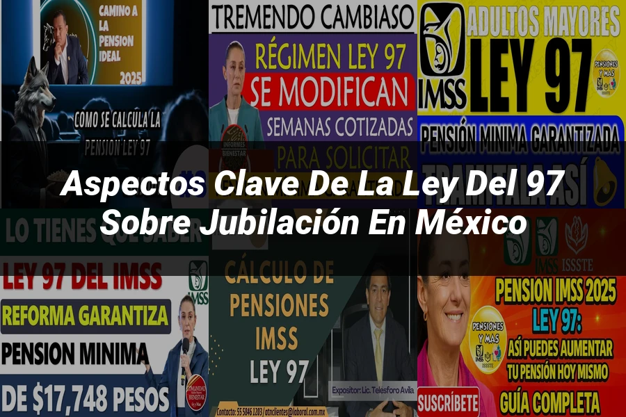"Aspectos clave de la ley del 97 sobre jubilación en México"
