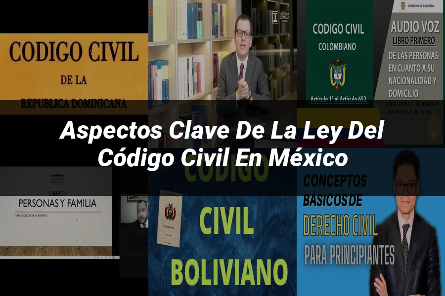 "Aspectos clave de la ley del código civil en México"